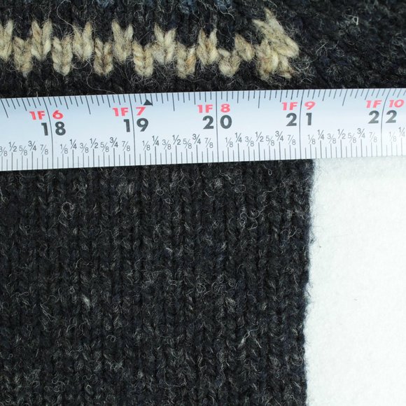 Abercrombie & Fitch Sweater Men's Medium 100% Wool Heavy Weight Long Sleeve - Picture 10 of 15